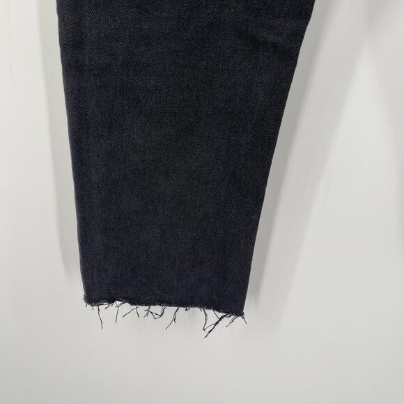 GIANNI BINI Jeans Denim Size 27 Stella Raw Hem Gray Black 100% Cotton Crop NWT - Picture 12 of 16